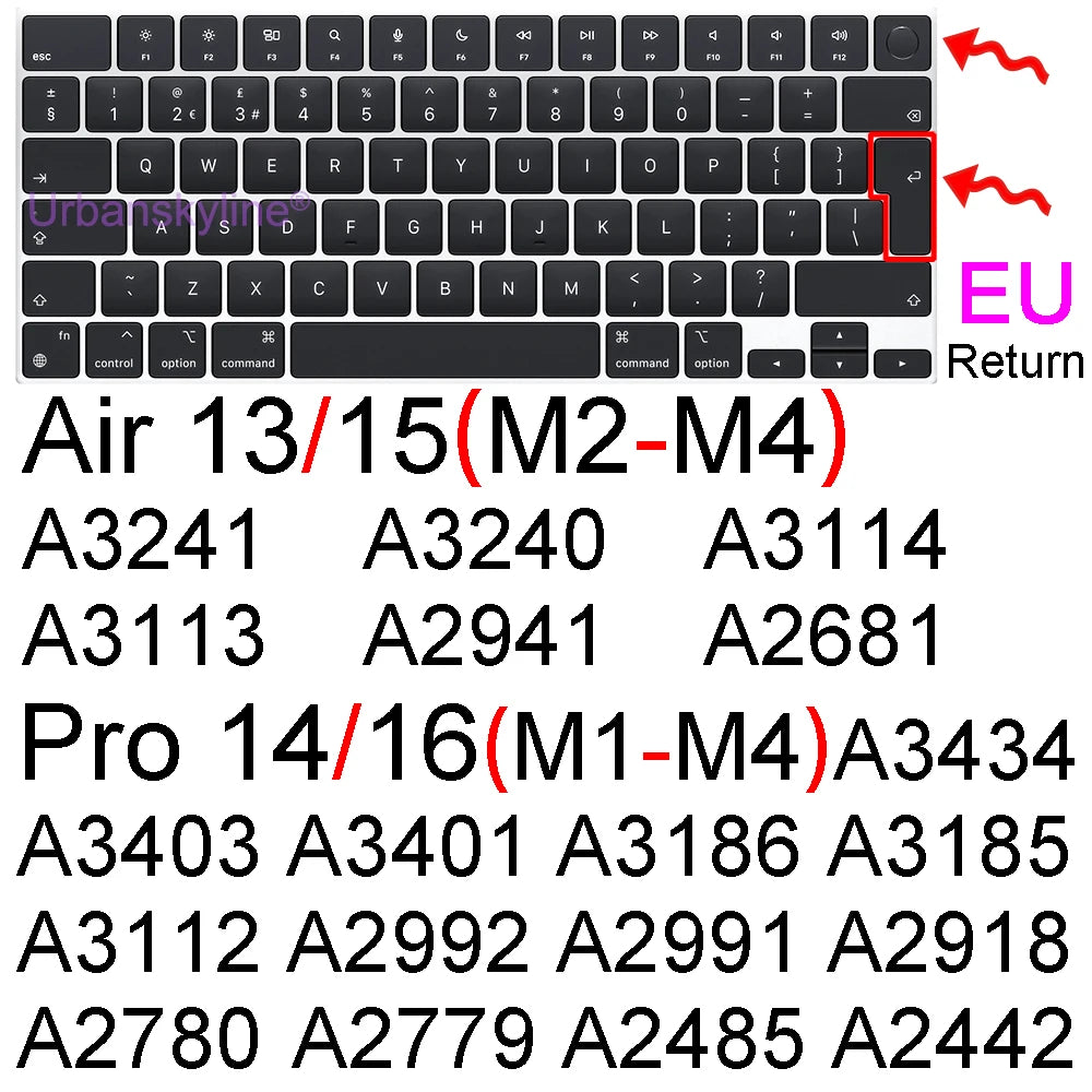 Macbook Keyboard Silicone cover