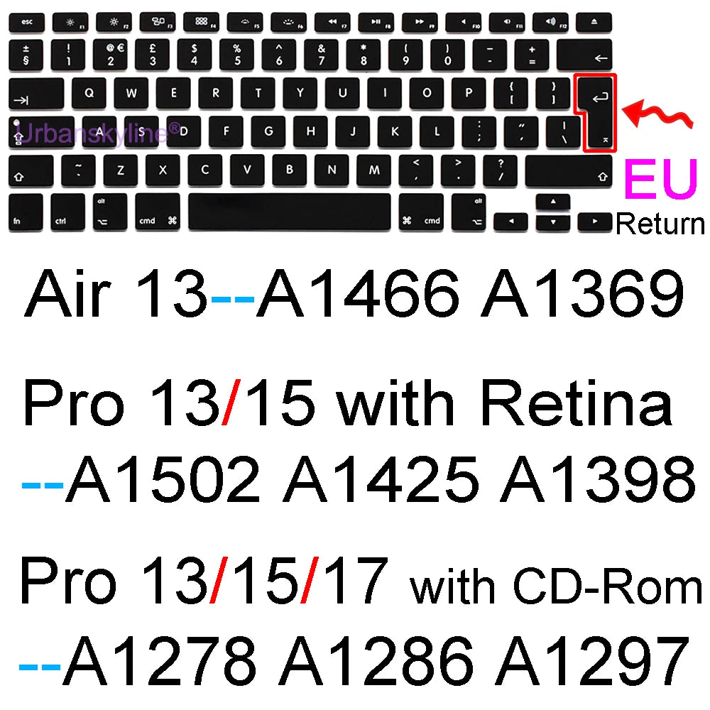 Macbook Keyboard Silicone cover
