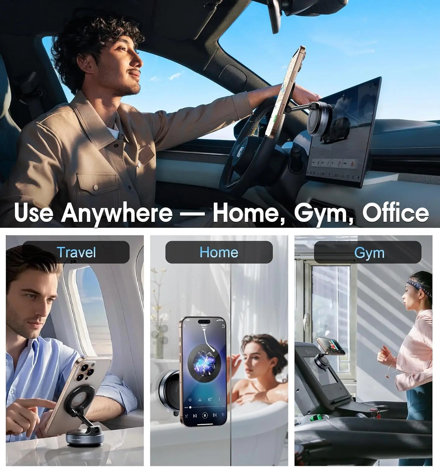 360° Vacuum Suction Phone Holder