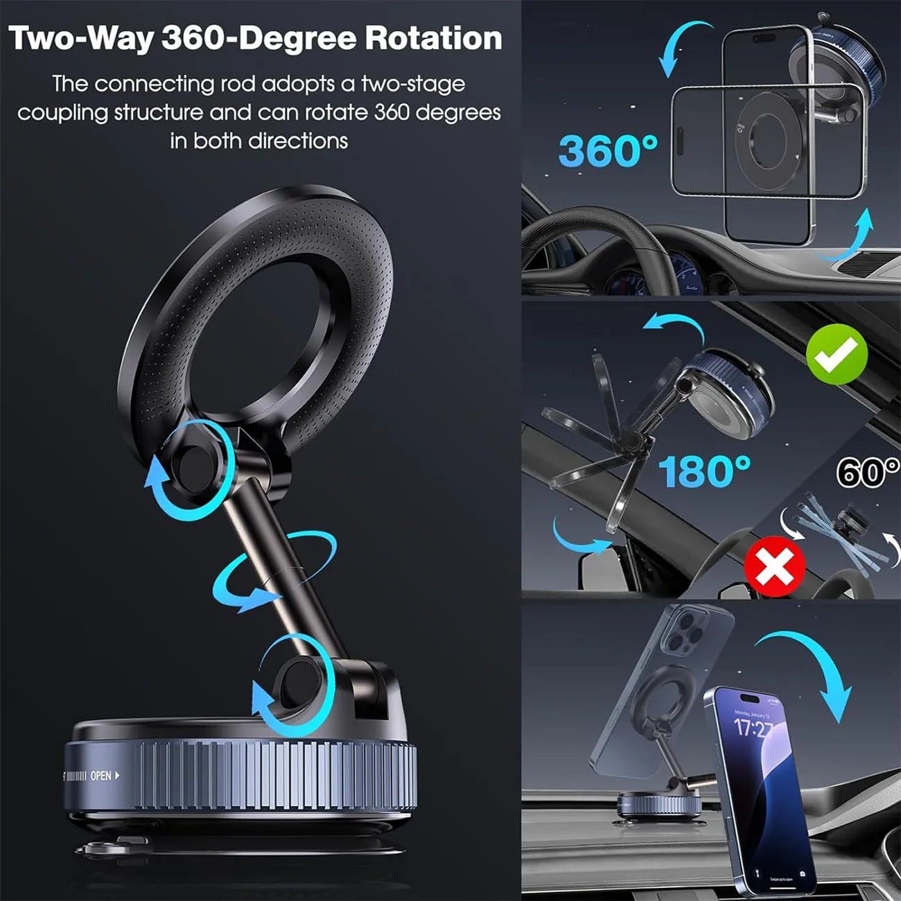 360° Magnetic Phone Holder