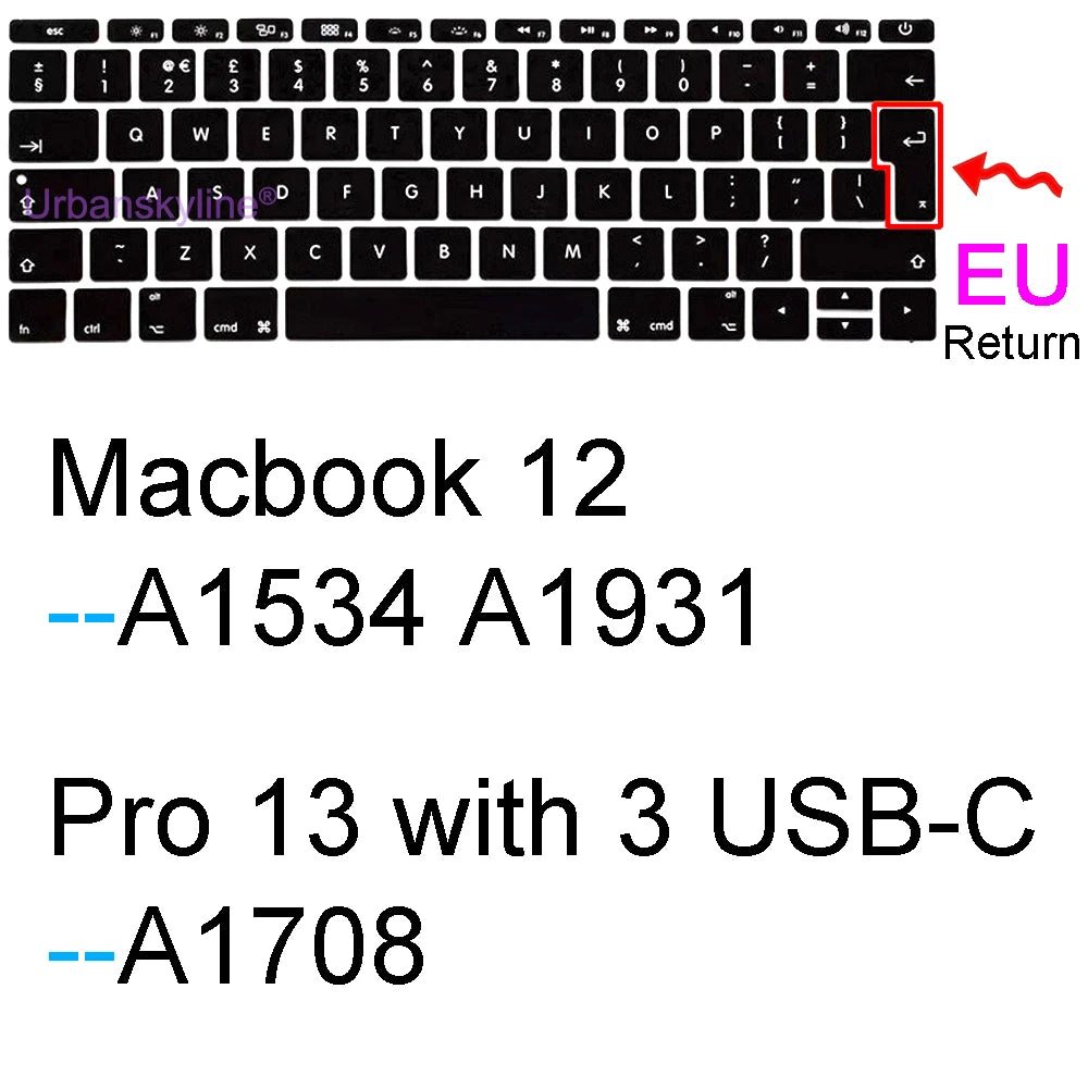 Macbook Keyboard Silicone cover