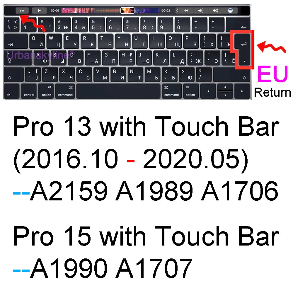 Macbook Keyboard Silicone cover