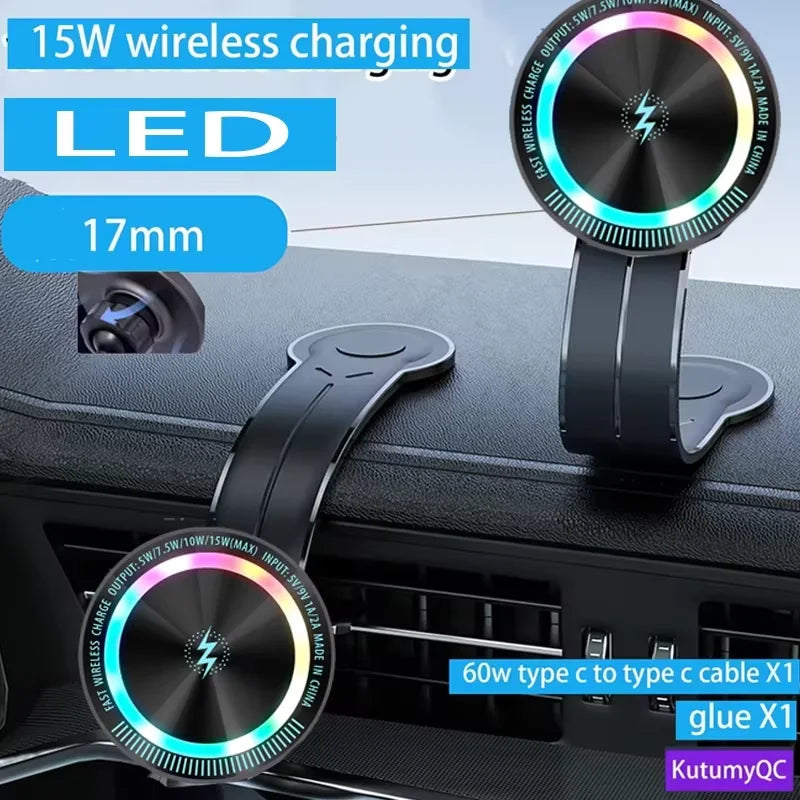 Detachable, Bendable Aluminum Magnetic Phone Holder