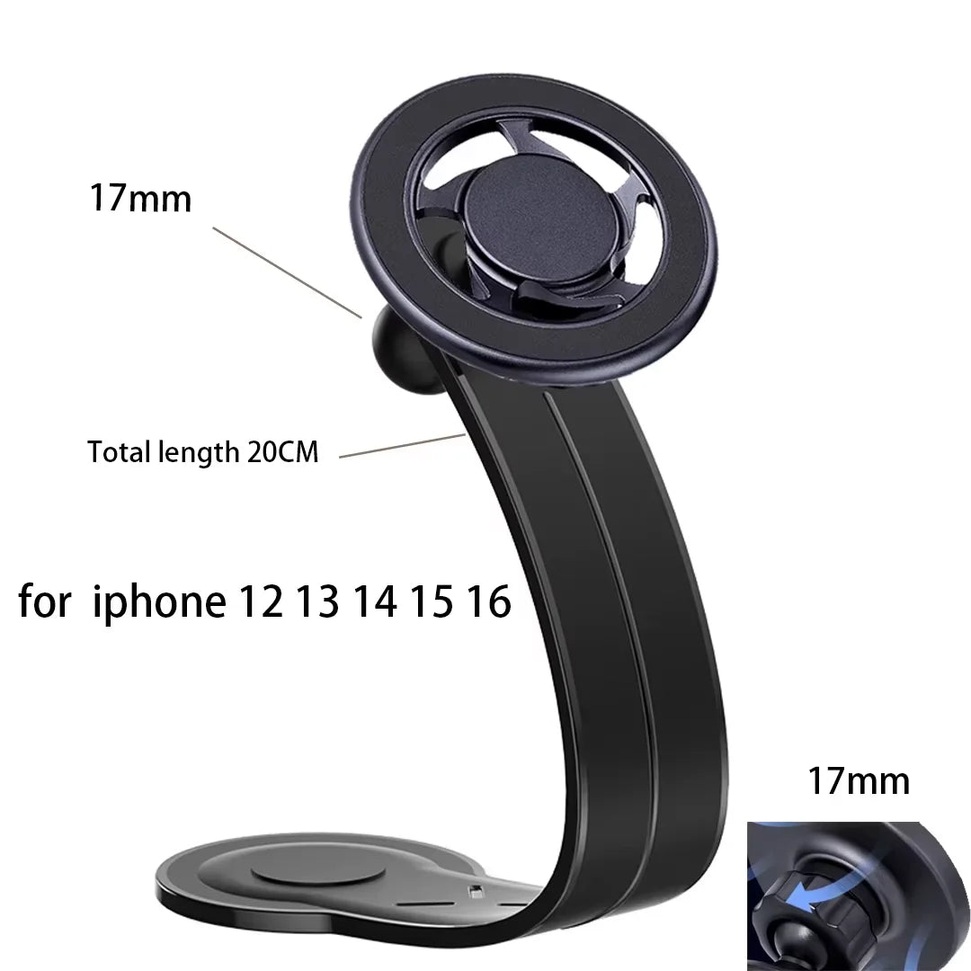 Detachable, Bendable Aluminum Magnetic Phone Holder