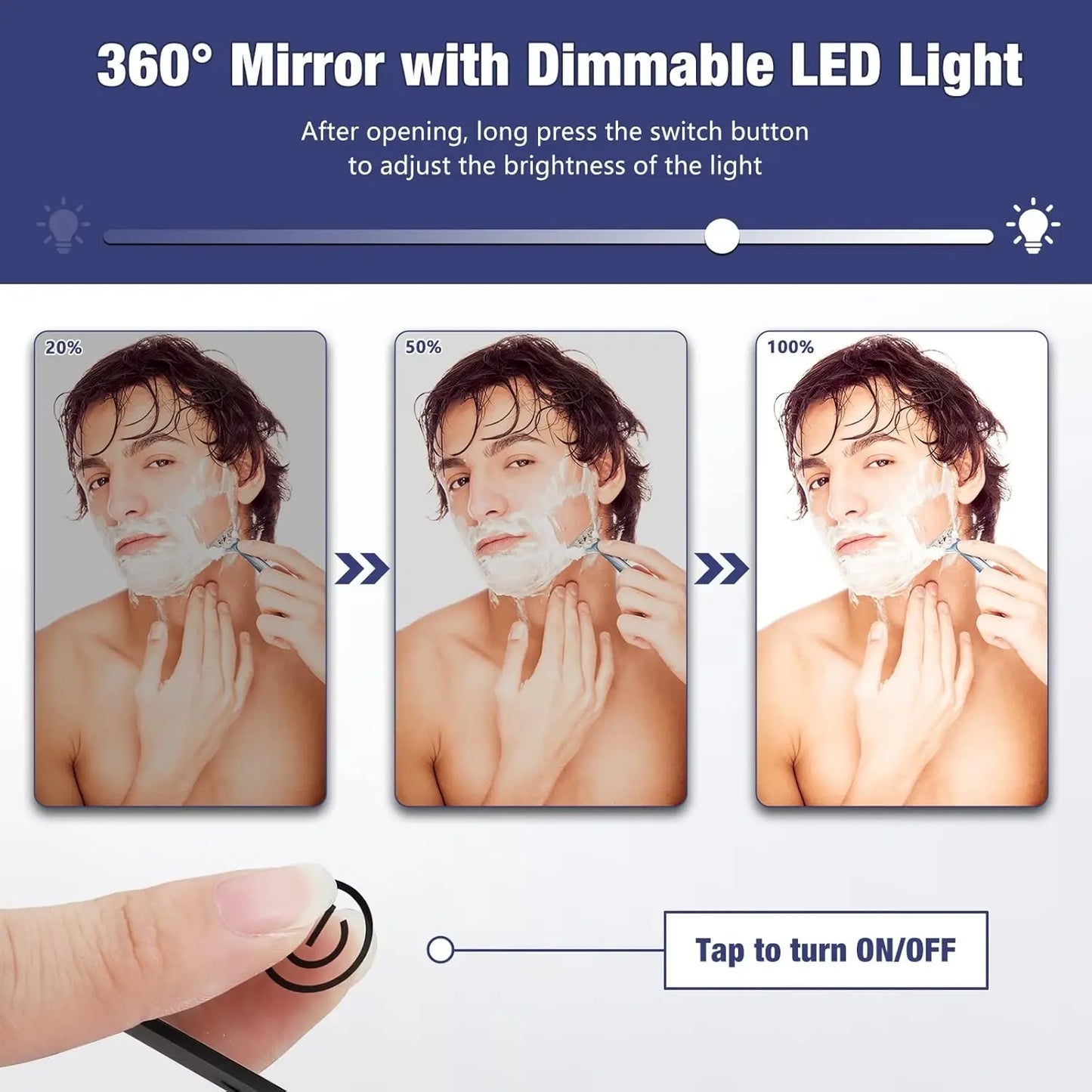 360° LED Lights Mirror