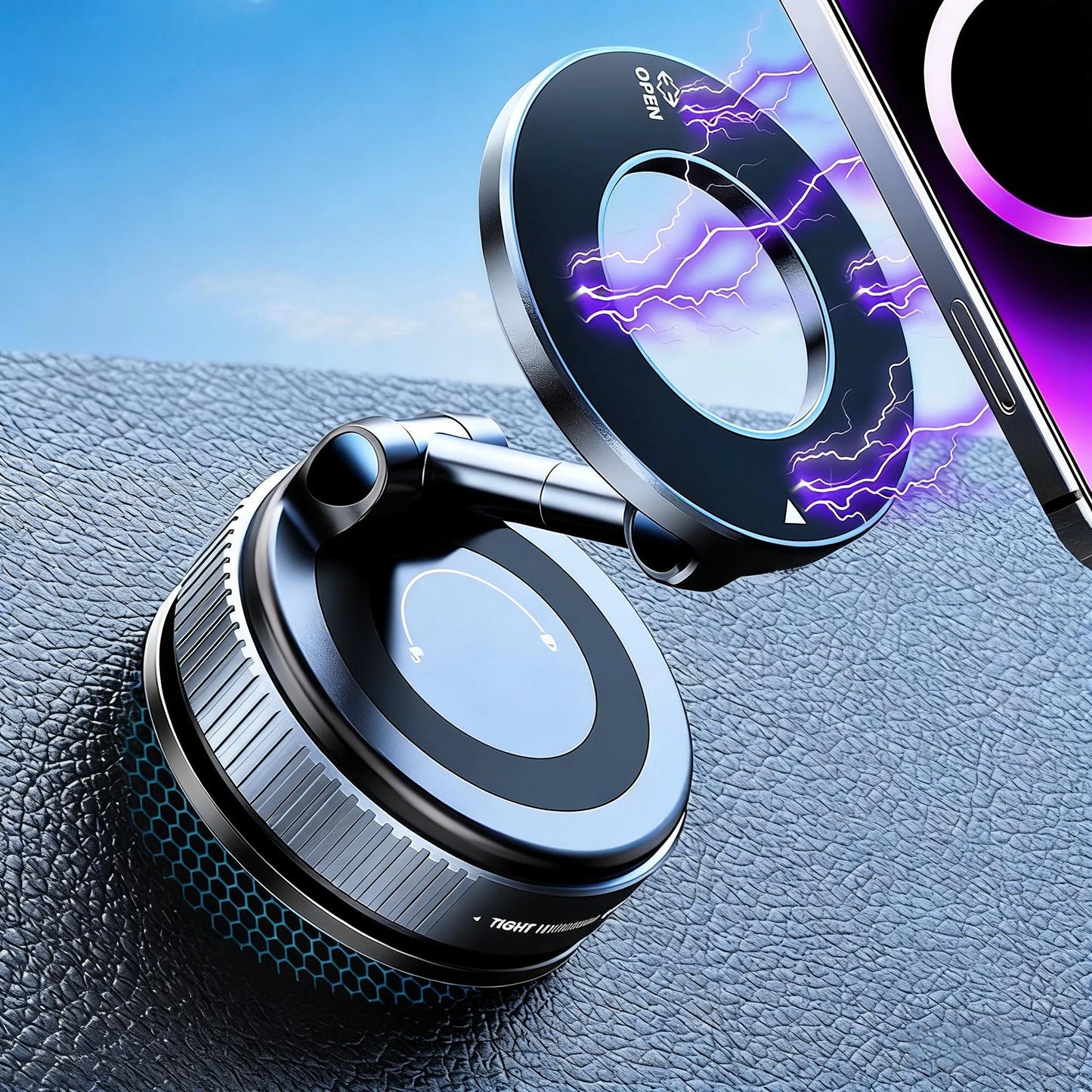 360° Vacuum Suction Phone Holder