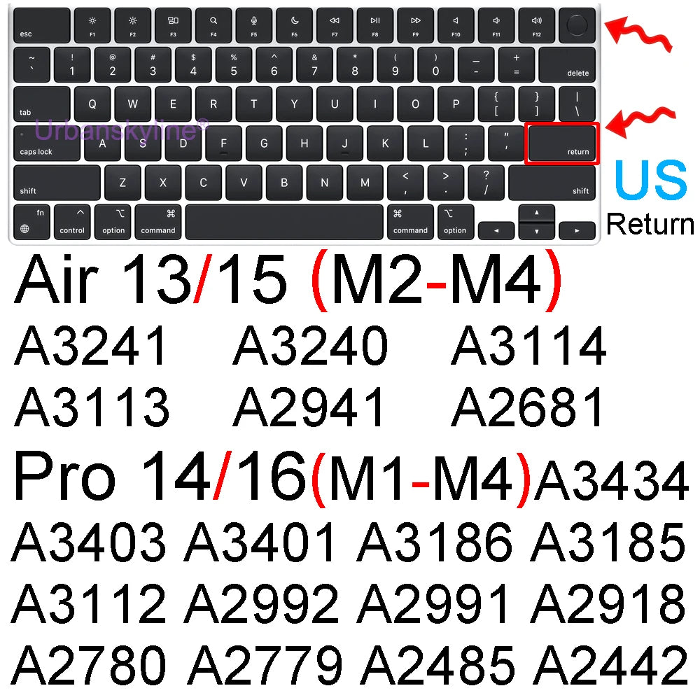 Macbook Keyboard Silicone cover