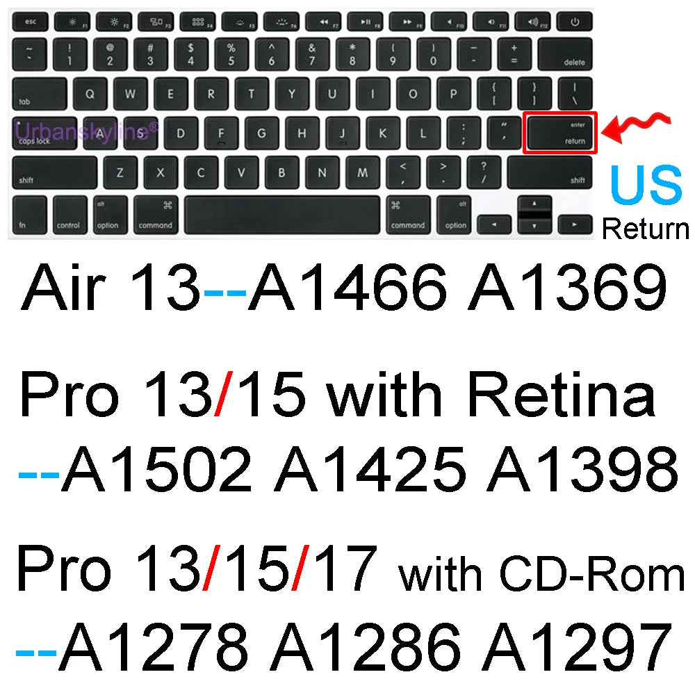 Macbook Keyboard Silicone cover
